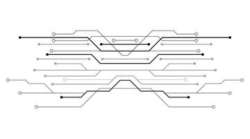 krets styrelse teknologi bakgrund. framtida elektronik tech begrepp. rörelse. vektor illustration element