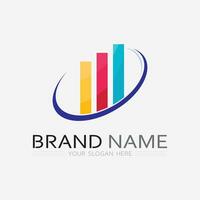 Business Finance und Marketing Logo Vector Illustration Design