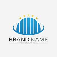 Business Finance und Marketing Logo Vector Illustration Design