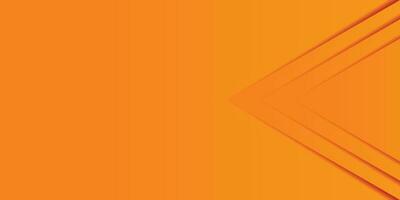 Orange Pfeilspitze Dreieck. Gradient Papier Schnitt abstrakt Hintergrund. Design Element zum Vorlage, Karte, Abdeckung, Banner, Poster, Hintergrund, Mauer. Vektor Illustration.