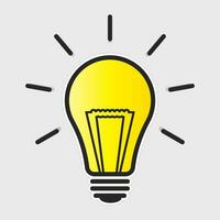 ljus Glödlampa ikon kan vara Begagnade för tillämpningar eller webbplatser vektor