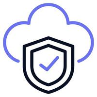 Cloud-Sicherheitssymbol vektor