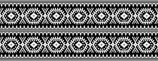 jamdani sari gräns mönster design. vektor sömlös tyg mönster design.
