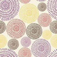 sömlös mönster med färgrik abstrakt texturerad cirklar. modern skriva ut för tyg, textilier, omslag papper. vektor