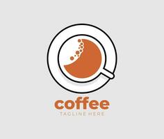 Vektor Kaffee und trinken Zeit Illustration Logo