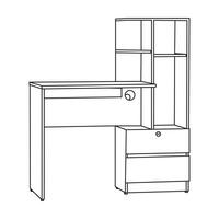 Computer und Schreibtisch zum Computer Vektor.modern Büro Schreibtisch eben Design illustration.home Büro Arbeitsplatz Konzept, leer Bildschirm Laptop Computer auf Tabelle mit Maus, vektor