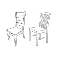 trä- stol möbel set.illustration uppsättning av annorlunda stolar för Hem och kontor. objekt realistisk design . isolerat på vit bakgrund. 3d vektor illustration eps10