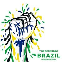 vektor 7 de setembro Brasilien oberoende dag firande