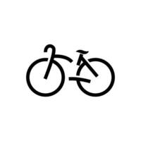 Fahrrad Logo, einfach minimalistisch Design, Sport Transport Vektor, Illustration Silhouette Vorlage vektor