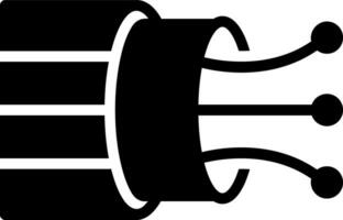 fast ikon för tråd vektor
