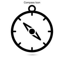 Kompass Symbol, Vektor Illustration.