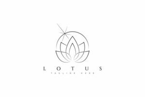 logotyp lotus blommig natur yoga spa wellness och andlig tecken symbol. vektor