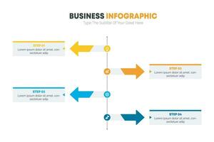 Gradient Infografik Elemente Sammlung Vorlage Vektor Illustration