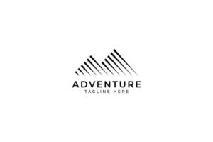 einfarbig Brief m Monogramm Geschäft Logo zum Abenteuer Abzeichen Zeichen Symbol vektor