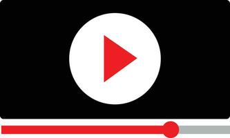 Multimedia Video Spieler Form. Leben Video Streaming Symbol, Rundfunk- Piktogramm Vektor Illustration
