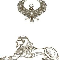 uralt ägyptisch Symbole vektor