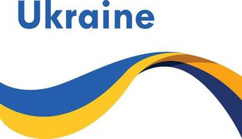 ukraina flagga vektor design