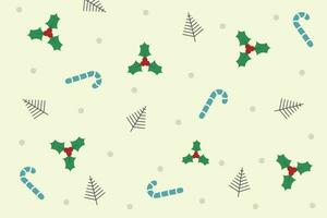 jul kort, mönster. ny år, jul träd leksaker. vektor illustration