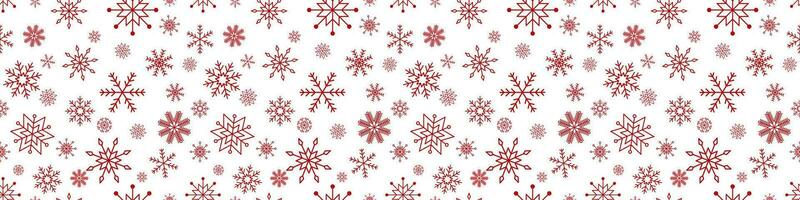 nahtlos Muster. Weihnachten abstrakt Hintergrund von ein Schneeflocke auf Weiß. Vektor Illustration