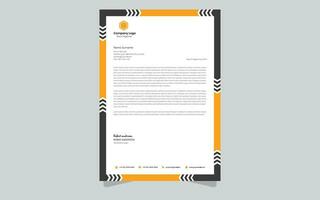 Briefkopf-Designvorlage für Unternehmen vektor