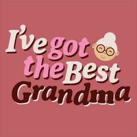 Ich habe habe Beste das Oma vektor