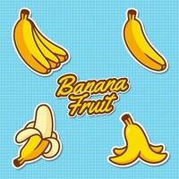 banan frukt klämma konst illustration vektor