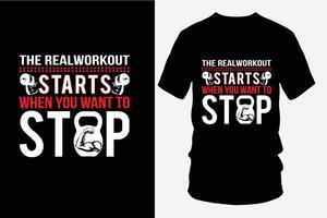 kondition tshirt design Gym tshirt design vektor