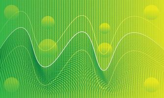 abstrakt Hintergrund Flüssigkeit geometrisch Komposition Radio Frequenz und lequid mit Farben Gradient Formen 3d Kreis Schattierung Muster vektor