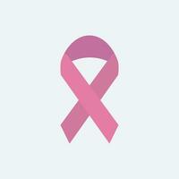 rosa band vektor. bröst cancer medvetenhet band isolerat på vit bakgrund. eps 10 vektor. vektor