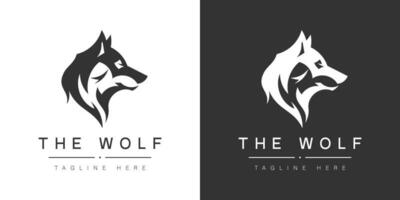 minimal Wolf Logo Vorlage einfach Wolf Vektor Logo zum Unternehmen Organisation Geschäft Wolf Logo editierbar Vorlage. Profi Vektor Logo.