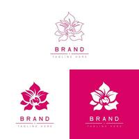 blomma minimal logotyp mall minimal blomma vektor logotyp för hudvård produkt företag blomma logotyp redigerbar mall blommig minimal logotyp. proffs logotyp mall.
