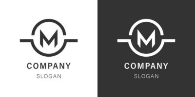 m minimal Logo zum Geschäft und Unternehmen minimal einfach elegant Logo zum Organisation m Logo Vorlage. Profi Vektor Logo.