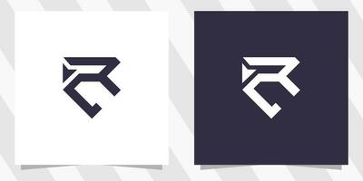 brev rc cr logotyp design vektor