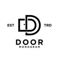Tür Brief Monogramm Logo Symbol Design Vorlage Illustration vektor