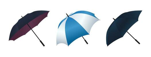 öffnen Regenschirm zum Monsun Jahreszeit Design vektor