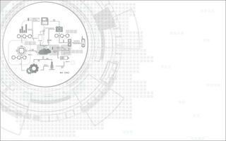 digital kommunikation nätverk systemet design element vektor