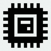 Mikrochip Symbol. Internet Technologie Konzept. Symbol im Linie Stil vektor