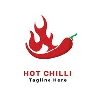 rot Chilis Pfeffer Logo Vektor. Chilis Illustration Vektor