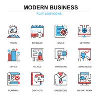 Modern Business Icon Set vektor