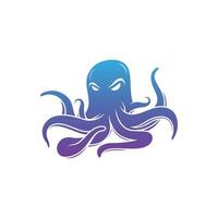 bläckfisk maskot logotyp design element för din företag vektor