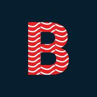b Brief Logo oder b Text Logo und b Wort Logo Design. vektor