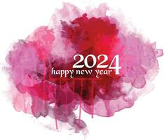 Frohes neues Jahr 2024 vektor