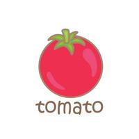 Alphabet t zum Tomate Wortschatz Schule Lektion Karikatur Illustration Vektor Clip Art Aufkleber