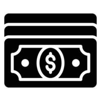 ein Symbol von Papier Währung im modern Stil, Gut entworfen Vektor von Banknoten