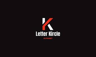 abstrakter buchstabe k logo design vektor