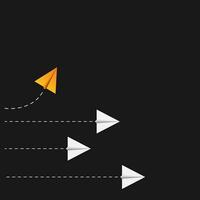 Papier Flugzeuge Designs Vektor Führung