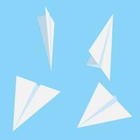 papper flygplan mönster vektor ledarskap