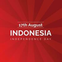 indonesien oberoende dag affisch bakgrund design vektor