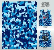 Muster Vektor Sport Hemd Hintergrund Bild.blau Militär- tarnen Muster Design, Illustration, Textil- Hintergrund zum Sport T-Shirt, Fußball Jersey Hemd