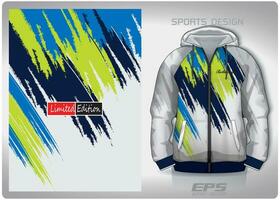 Vektor Sport Hemd Hintergrund Bild.blau Grün Farbe Muster Design, Illustration, Textil- Hintergrund zum Sport lange Ärmel Kapuzenpullover, Jersey Kapuzenpullover